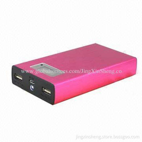 Dual USB Ports Power Bank, 5V 2.1A Output, OEM Available
